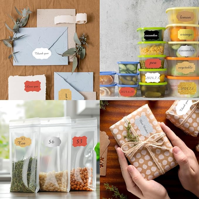 350 PCS Gift Tags Stickers Name Labels Stickers - Image 5