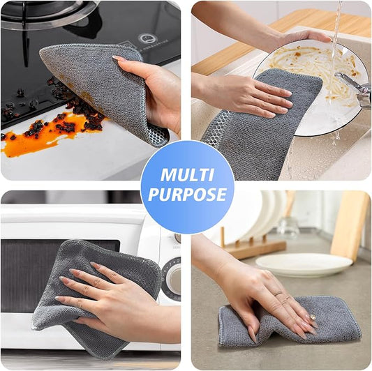 KinHwa Kitchen Washcloths for Dishes Absorbent Microfiber Dish Cloths Quick Dry - Image 2