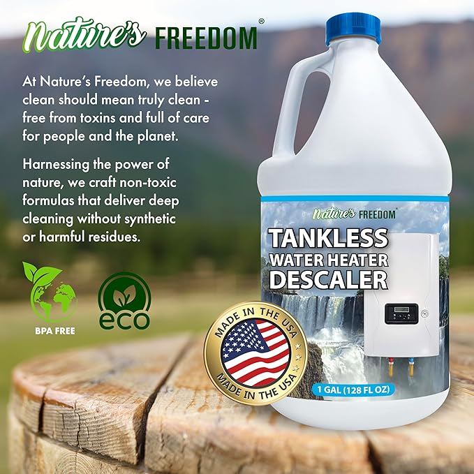 Nature's Freedom Tankless Water Heater Flush Descaler, Gallon – Professional - Image 2