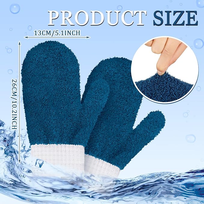 BBTO 3 Pairs Microfiber Dusting Mitt - Image 3