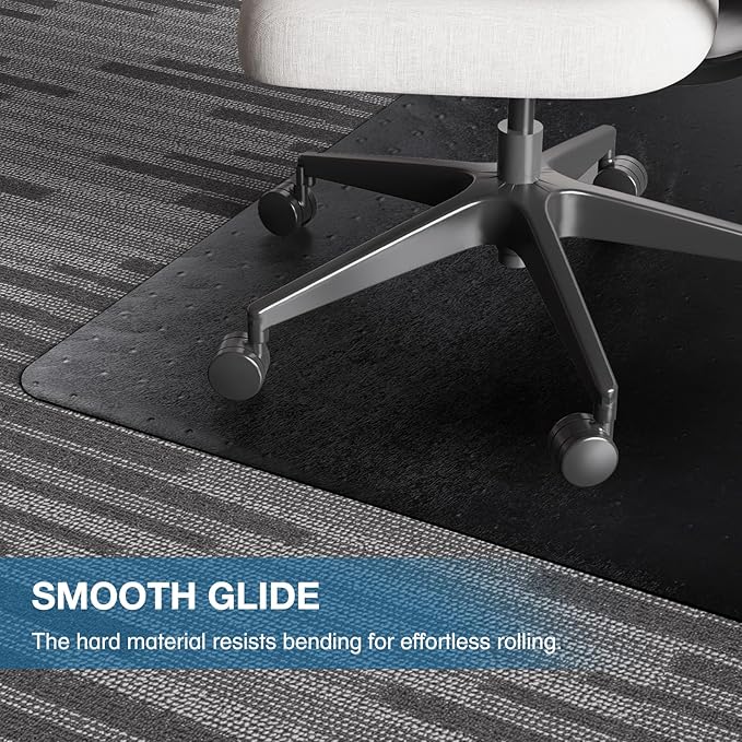 Chair Mat for Carpet, Non-Slip Office Vinyl Mat for Carpet - Image 5