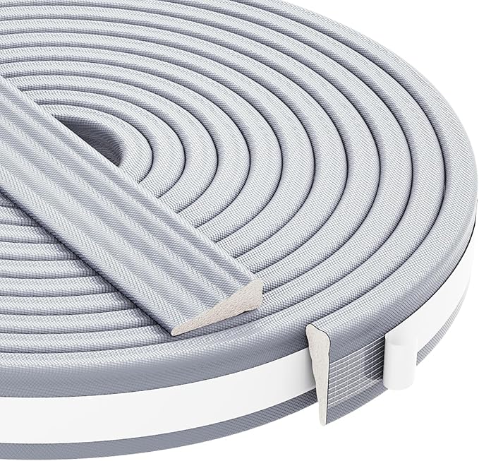 QDiShi 196" Wedge-Shape Weather Stripping Door Seal Weatherproof Foam Seals by QDiShi
