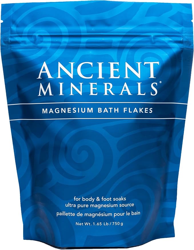 Ancient Minerals Magnesium Bath Flakes of Pure Genuine Zechstein Chloride by ANCIENTMINERALS