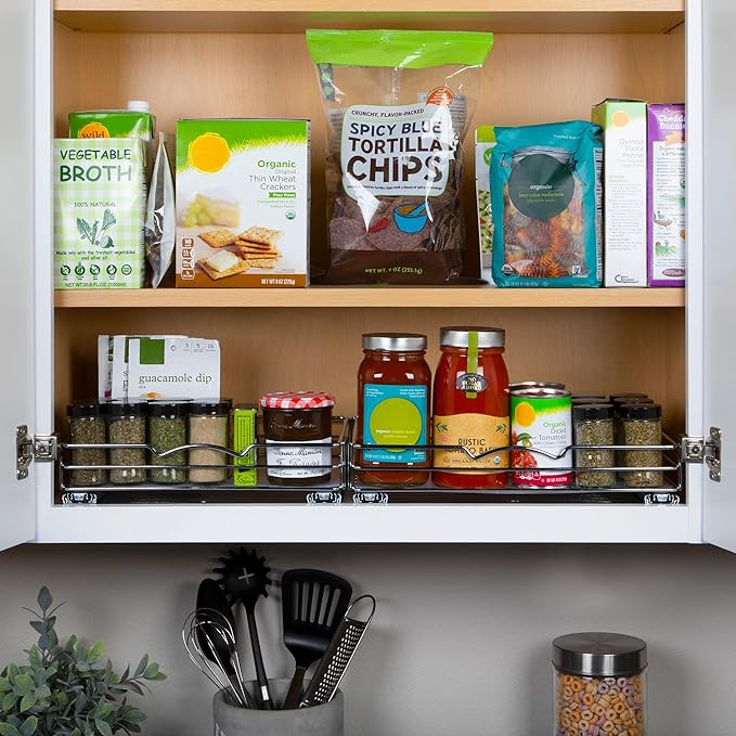 Pull Out Cabinet Organizer for Spices, Cans - Image 4