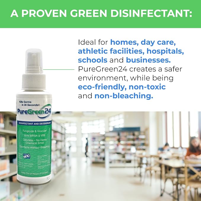 PureGreen24 Safe & Effective Disinfectant. Kills Deadly Germs including RSV - Image 7