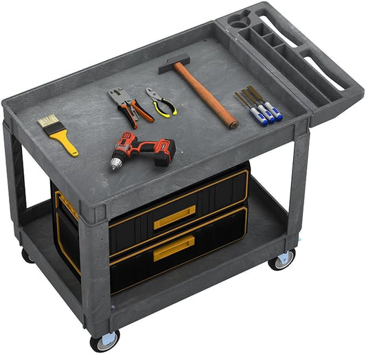 DWVO Service Utility Cart on Wheels, 45 X 25 in 550 LBS Heavy Duty Rolling Cart by DWVO