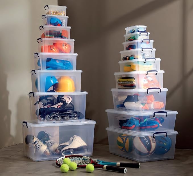 Superio Storage Bins with Lids, Stackable Totes, BPA Free, Odor Free, Organizer - Image 9