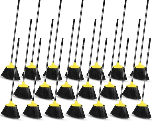 WILLBOND 20 Pcs Heavy Duty Broom Outdoor Indoor Commercial Angle Brooms Bulk by Willbond+Technology+Limited