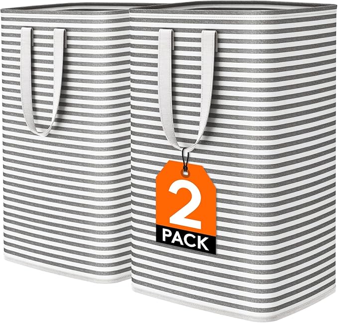 Lifewit 2 Pack Laundry Hamper Large Collapsible Laundry Baskets, Freestanding by Lifewit
