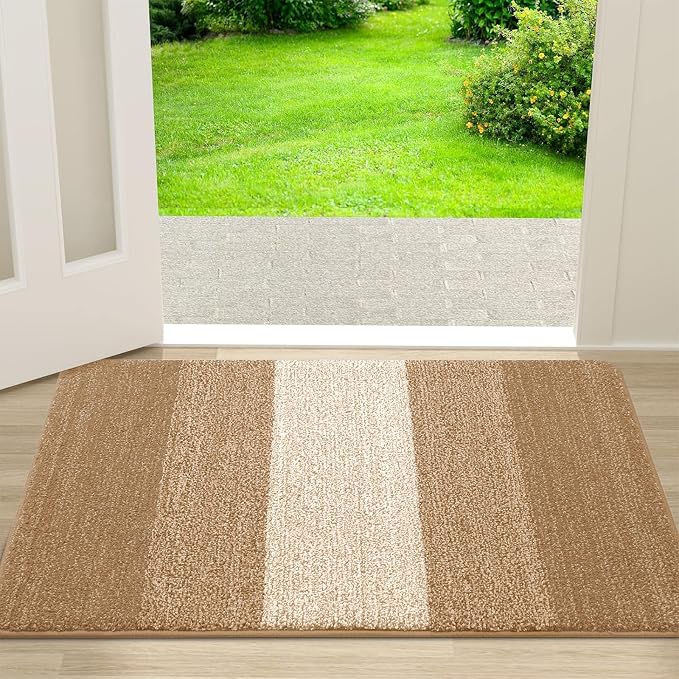 Kitinjoy Indoor Outdoor Door Mat, 30x17 Non-Slip Absorbent Dirt Trapper by Kitinjoy
