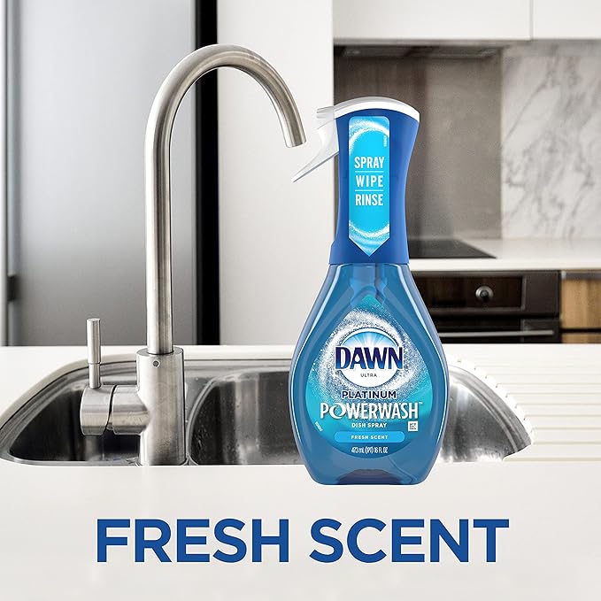 Dawn Platinum Powerwash Dish Spray, Dish Soap Liquid, Fresh Scent Bundle - Image 8