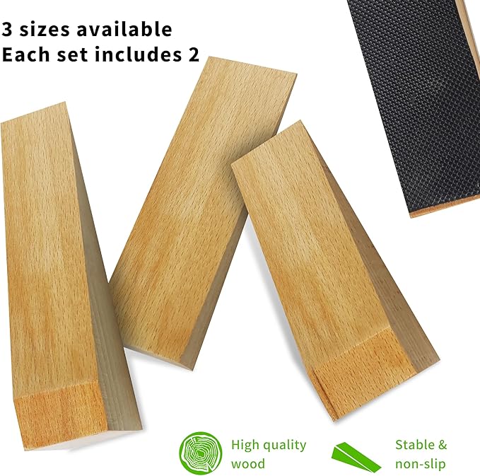 2 Pack Wooden Door Stop - Image 5