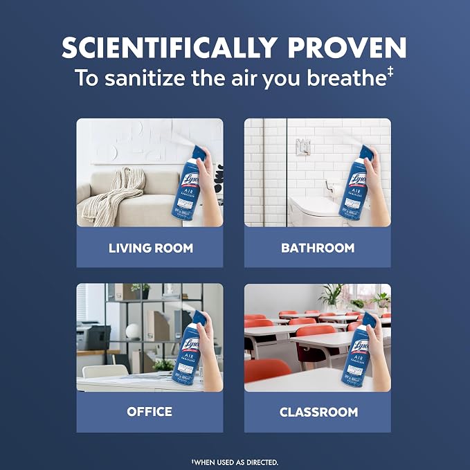 Lysol Air Sanitizer Spray with Odor Eliminator - Image 4