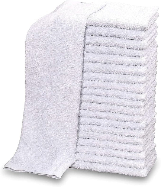 GOLD TEXTILES New Cotton Blend White Restaurant Bar Mops Kitchen Towels by GOLDTEXTILES