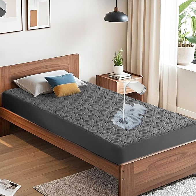 BEDLORE Waterproof Mattress Protector, Twin Size Mattress Pad by Bedlore