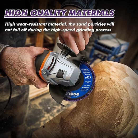 7 Pack Paint Eater Strip Disc Angle Grinder Rust Removal Disc Paint Stripper - Image 6