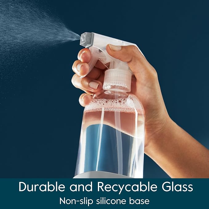 Grove Co. Glass Spray Bottles for Cleaning Solutions, Unique Silicon Sleeve - Image 4
