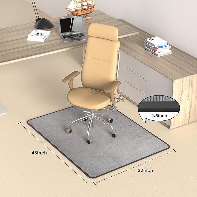 Heavy Duty Office Chair Mat for Carpet and Hardwood Floor Bohemian Desk Chair - Image 6