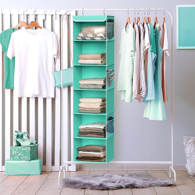 Simple Houseware 6 Shelf Hanging Closet Organizer - Image 5