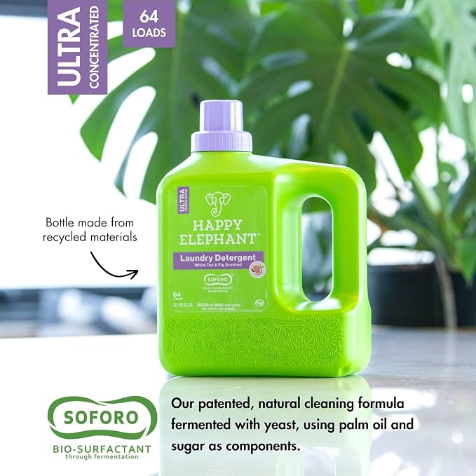 Happy Elephant Laundry Detergent, Ultra Concentrated Washing Machine Laundry - Image 4
