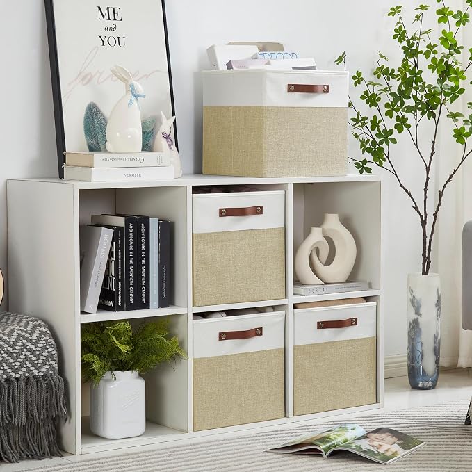 Collapsible Fabric Storage Cube Bins