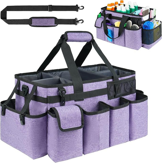 Cleaning Caddy Bag, Extra Large Cleaning Supplies Organizer by ZIOZERTT