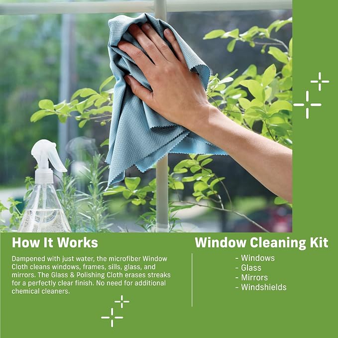 E-Cloth Microfiber Cleaning Cloth Glass Kit - Image 8