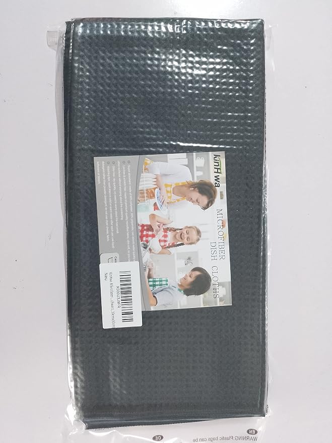 KinHwa Microfiber 6 Pack Dish Cloths Thick Waffle Weave Kitchen Dish Drying - Image 13