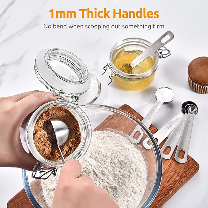 U-Taste 18/8 Stainless Steel Measuring Spoons Set: 7 Piece - Image 5