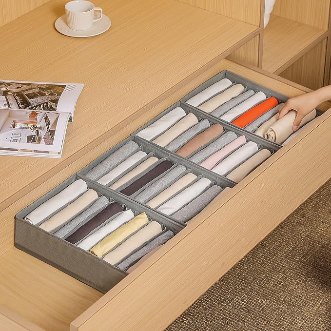 4 Packs T-shirt Drawer Organizers - Image 6