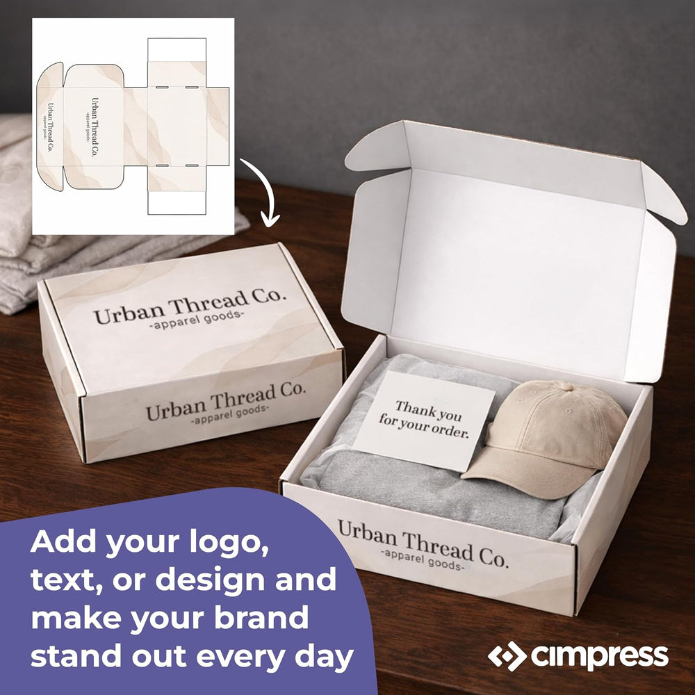 Personalized Mailer Box, Add Logo or Text, 12" x 10" x 4", 24 ...