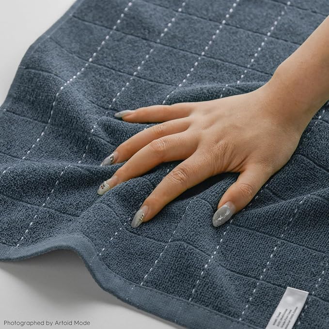 Artoid Mode Checkered Designed Cotton Beige Grey Terry Kitchen Dish Towels - Image 4