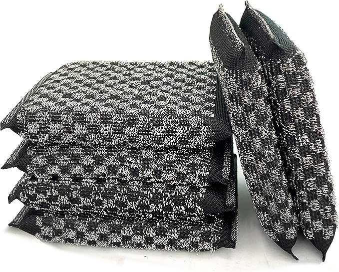 Steel Wool Scrubbers Dish Sponges Kitchen Scrubbing Pads Pot Scrubber by EdgeVue