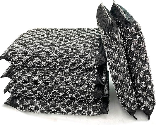 Steel Wool Scrubbers Dish Sponges Kitchen Scrubbing Pads Pot Scrubber by EdgeVue