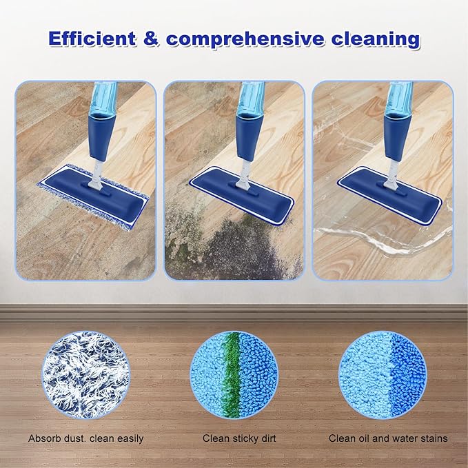 6 Pack Microfiber Cleaning Replacement Pad - Image 6
