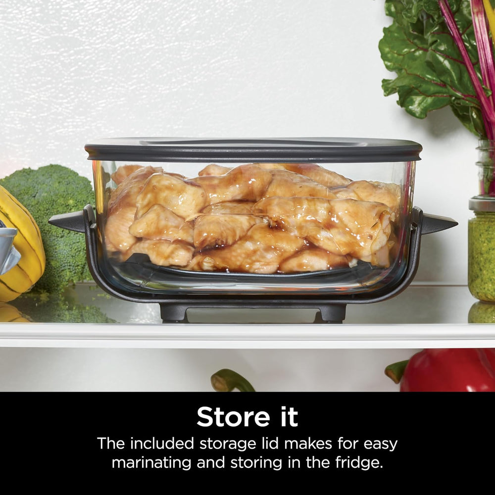 Ninja 4Qt CleanCrisp Glass Container with Storage Lid, Crispi, XSKSFN4QT