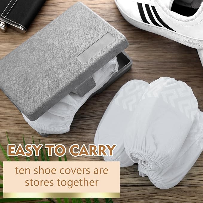 Zhanmai 300 Pack Disposable Shoe Covers Non Slip Disposable Large Foot Booties - Image 7