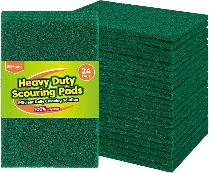 Heavy Duty Scouring Pads, Garage and Outdoors, Reusable Dish Scrubber Pads by Unimade