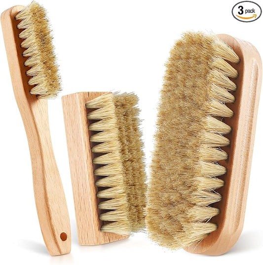3 Pcs Wood Laundry Stain Brush Stain Remover Brushes by ZJoey