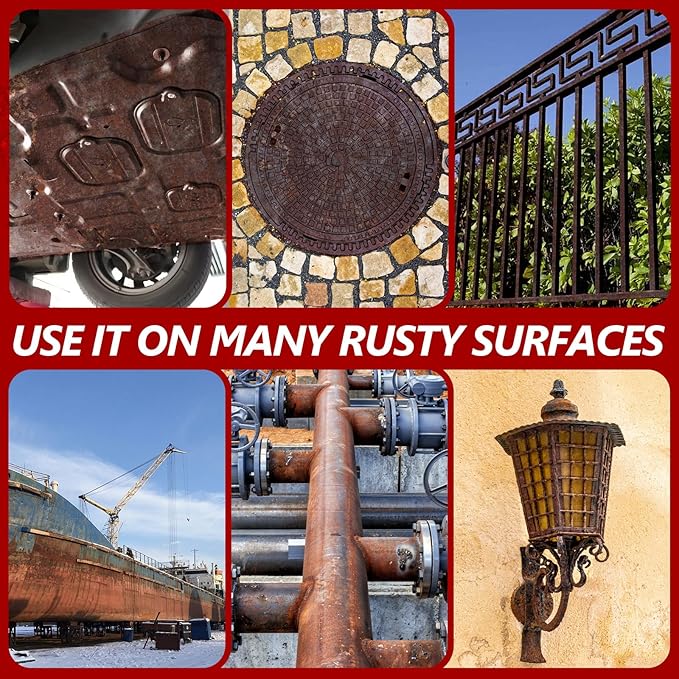 Rust Converter & Metal Primer, 141 Fl Oz Black Rust Inhibitor Paint - Image 5