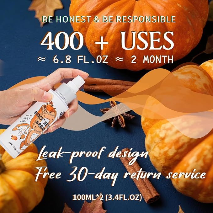 Clean-n-Fresh Toilet Spray 6.8 Fl.Oz, Bathroom Air Fresheners Spray, Eliminates - Image 4