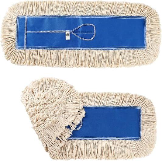 2 Pack - 24" Wide X 5 Cotton Floor Dust Mop Head Refill Short Fiber by Unknown