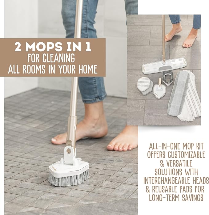 Quick Shine Ultimate Gold Clean + Polish Mop Kit | All-in-One 11 Pc Kit - Image 5