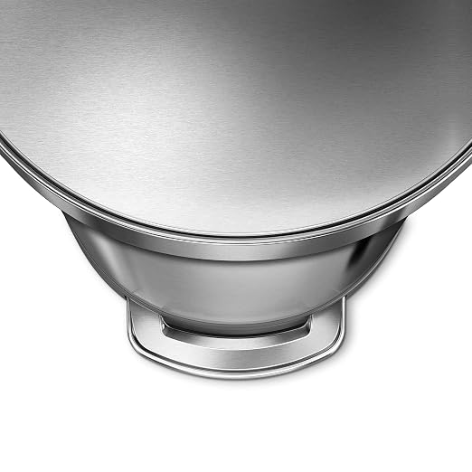 simplehuman 45 Liter/ 12 Gallon Semi-Round Hands-Free Step Trash Can - Image 4