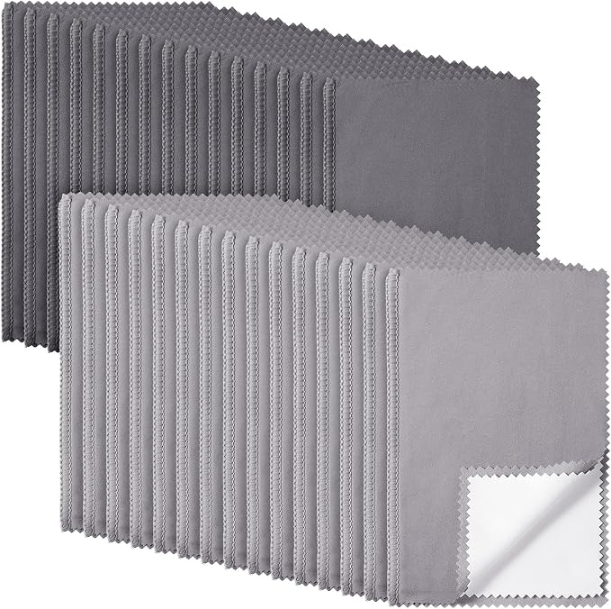 Breling 30 Pcs Silver Jewelry Polishing Cloths 6 x 8 inches Jewelry Cleaning by Breling