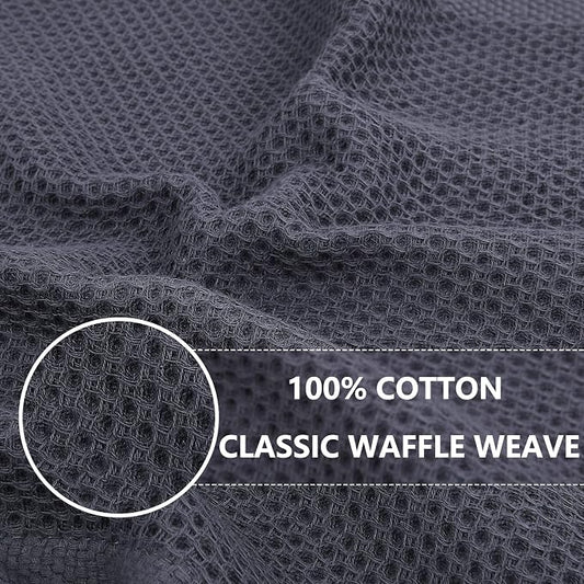 Homaxy 100% Cotton Waffle Weave Kitchen Dish Towels, Ultra Soft Absorbent Quick - Image 2