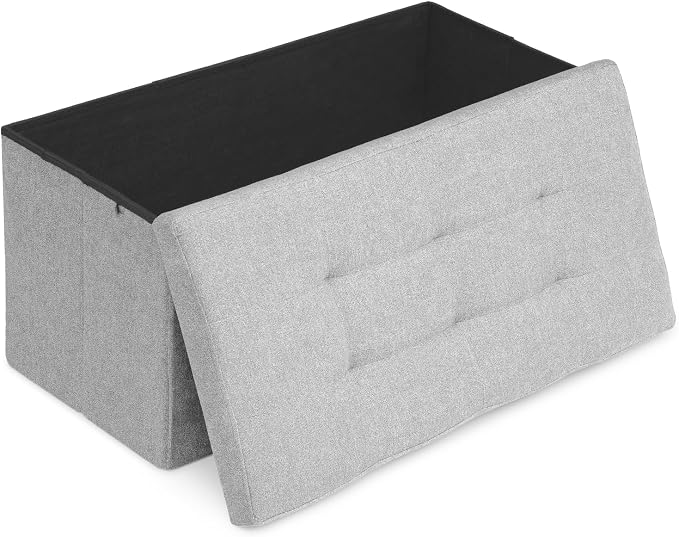 Athena Collection 30" Storage Ottoman Bench Folding Bench by AthenaCollectionFurniture