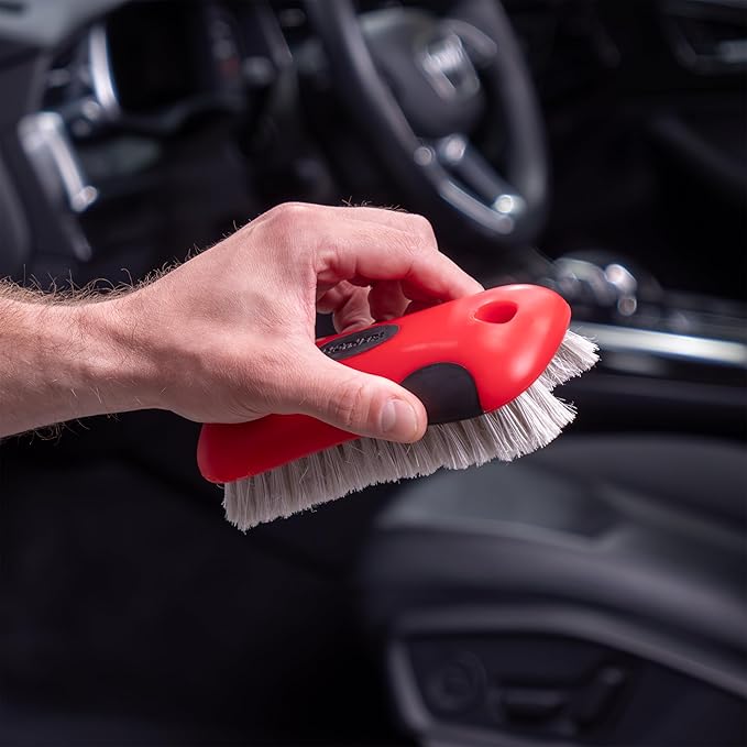 Mothers Soft Bristle Leather and Upholstery Car Cleaning Scrub Brush - Image 5