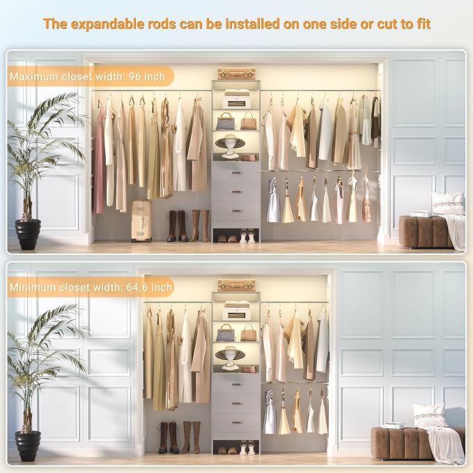 96'' Closet Organizer System - Image 5