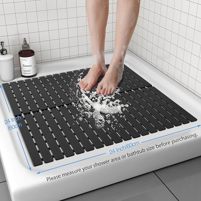 Shower Mat Non-Slip Bath Mat for Tub Floor & Stall - Image 3